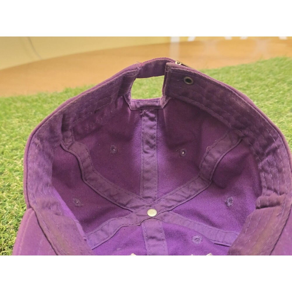 2016 Authentic Jon Stan Purple Distressed Hat With Evil Eye GUC Super Rare - Picture 13 of 13